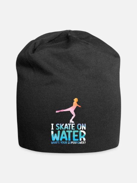 Eislaufen - Jersey-Beanie - Schwarz