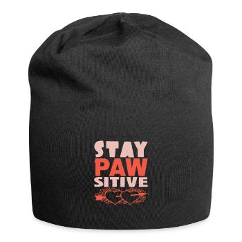 AUFENTHALT PFOTE SITIVES HERZ - Jersey-Beanie - Schwarz - Vorne