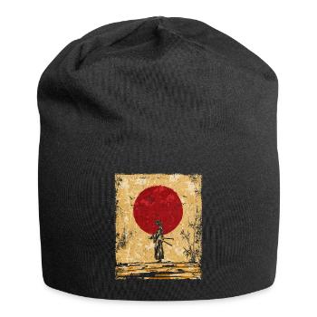 Samouraï Art Japonais Vintage Fighter Rétro - Bonnet en jersey - noir - Devant