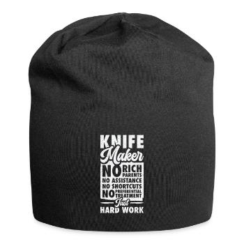 Knifemaking Knife Making Bladesmith Smithing Knife - Jersey Beanie - black - Front