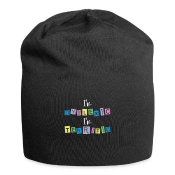 Legasthenie-Bewusstsein Legasthenie-Therapie - Jersey-Beanie - Schwarz - Vorne