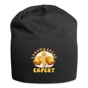 Drôle d’amateur de boulangerie expert en pain aux bananes - Bonnet en jersey - noir - Devant