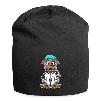 Tierarzt - Jersey-Beanie - Schwarz - Vorne