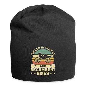 Vélo couché Cycliste couché - Bonnet en jersey - noir - Devant