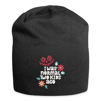 Mutter lustiger Spruch I-was-normal-two-kids-ago - Jersey-Beanie - Schwarz - Vorne