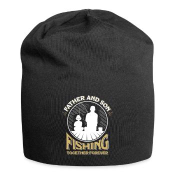 Fishing Togehter Forever Father's Day Fishing Dad - Jersey-Beanie - Schwarz - Vorne