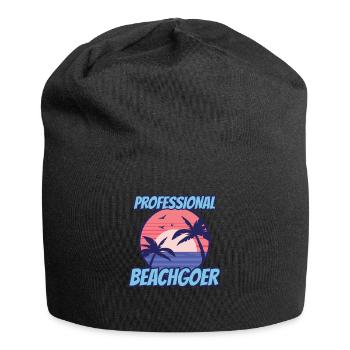 Professional Beachgoer Holiday Beach Beach - Jersey Beanie - black - Front
