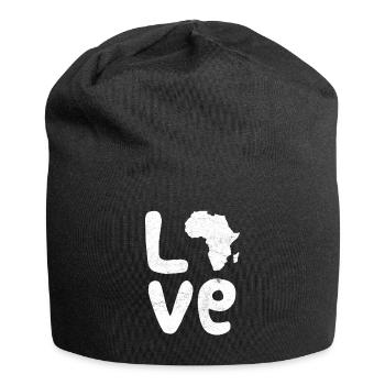 Afrika Liebe Afrika Love Afrika - Jersey-Beanie - Schwarz - Vorne