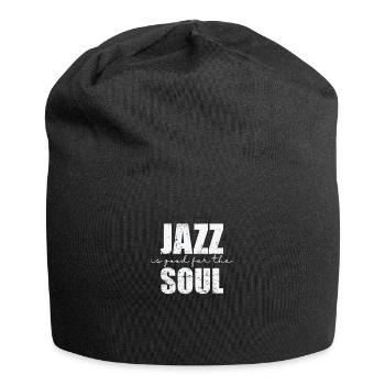 Jazz is good for the Soul Music Saxophone - Jersey Beanie - black - Front