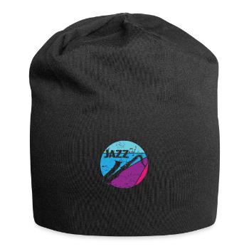 Saxophone Jazz Musik Soul - Jersey-Beanie - Schwarz - Vorne