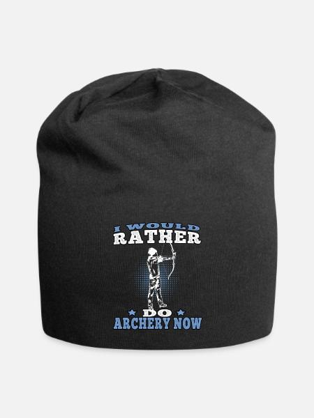 Rather do Archery Bogenschießen Bogenschütze - Jersey-Beanie - Schwarz