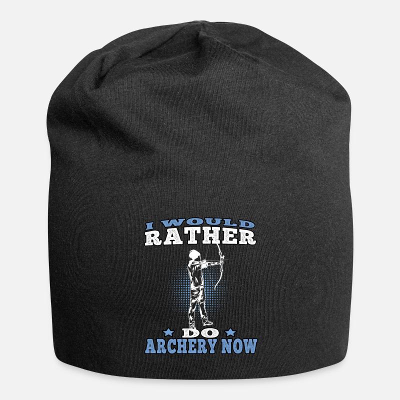 Rather do Archery Bogenschießen Bogenschütze - Jersey-Beanie - Schwarz
