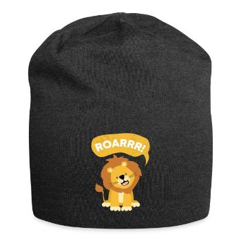 Roarrr Lion Big Cat Enfants - Bonnet en jersey - charbon - Devant