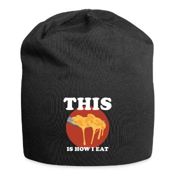 Macaroni and Cheese Mac And Cheese Gift - Jersey Beanie - black - Front