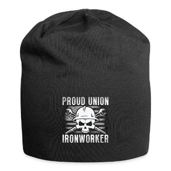 Syndicat des monteurs de charpentes métalliques fiers Métallurgistes soudés - Bonnet en jersey - noir - Devant