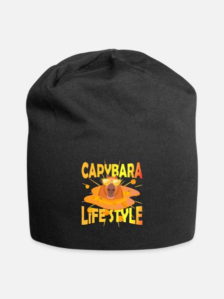 Capy life style - Jersey-Beanie - Schwarz