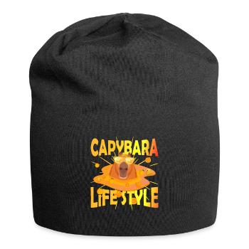 Capy life style duck - Jersey Beanie - black - Front
