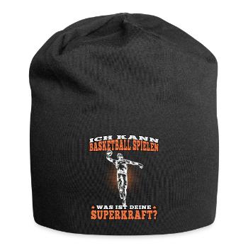 Basketball spielen Basketballer Basketballspieler - Jersey-Beanie - Schwarz - Vorne