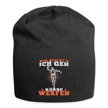 Basketball spielen Basketballer Basketballspieler - Jersey-Beanie - Schwarz - Vorne