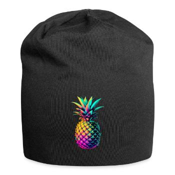 EDM Music Rave Festival Pineapple Techno - Jersey Beanie - black - Front