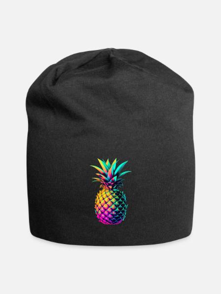 EDM musikk rave festival ananas techno - Jersey-beanie - svart