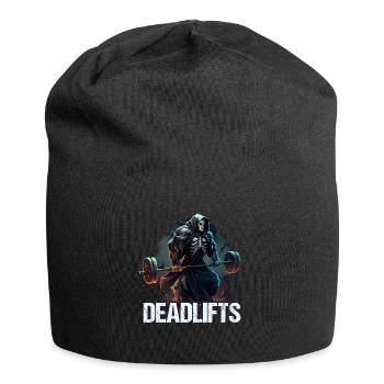 Deadlifts Gym Fitness Fun Workout - Jersey Beanie - black - Front