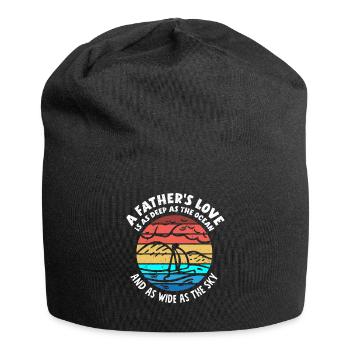 L’amour d’un père est aussi profond que celui du père de l’océan - Bonnet en jersey - noir - Devant