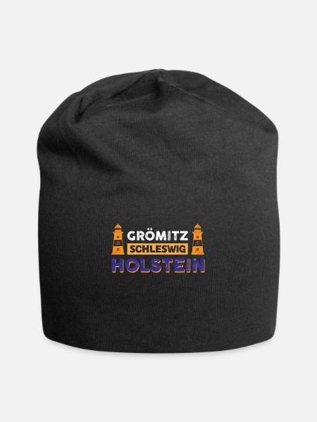 Grömitz Schleswig-holstein - Jersey-Beanie - Schwarz