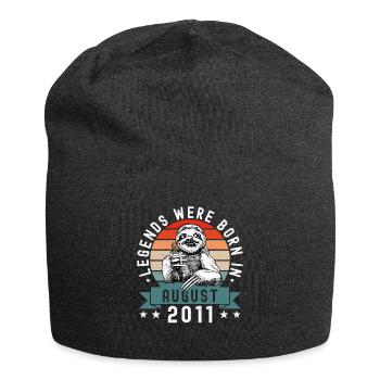 Les légendes sont nées en août 2011 paresseux défectueux - Bonnet en jersey - charbon - Devant