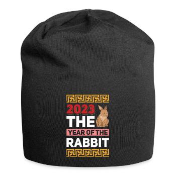2023 The year of the rabbit Chinese Zodiac - Jersey Beanie - black - Front