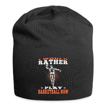 Plutôt basket-ball basketteur joueur basketteur - Bonnet en jersey - noir - Devant