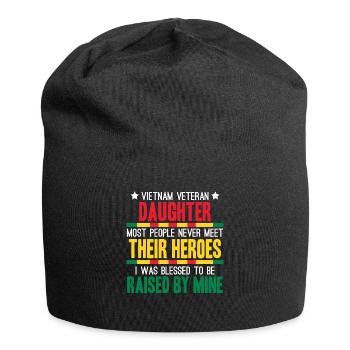 Stolze Tochter Eines Vietnam-veteranen - Jersey-Beanie - Schwarz - Vorne