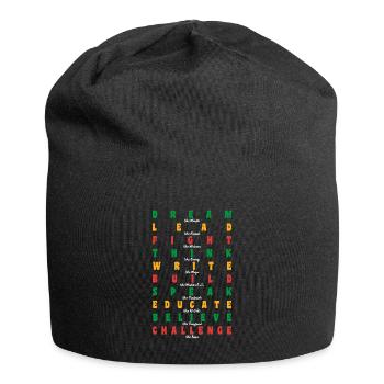 Histoire des Noirs Martin Luther King Afrique - Bonnet en jersey - noir - Devant