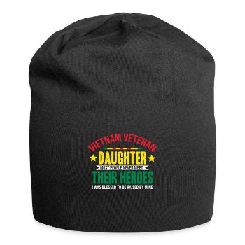 Fière fille d’un vétéran du Vietnam - Bonnet en jersey - noir - Devant