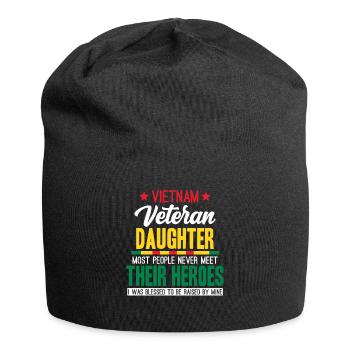Stolze Tochter Eines Vietnam-veteranen - Jersey-Beanie - Schwarz - Vorne
