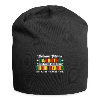 Fière fille d’un vétéran du Vietnam - Bonnet en jersey - noir - Devant