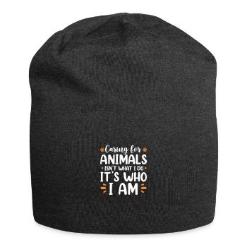 Animal Rescue - Jersey Beanie - charcoal grey - Front