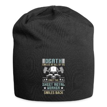 Sheet Metal Worker Death Smiles At All Of Mechanic - Jersey Beanie - black - Front