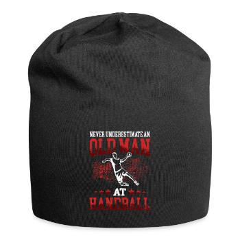 würde lieber Handball spielen Handballer - Jersey-Beanie - Schwarz - Vorne