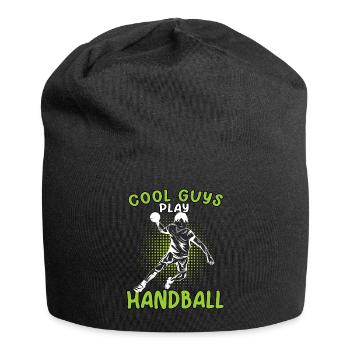würde lieber Handball spielen Handballer - Jersey-Beanie - Schwarz - Vorne