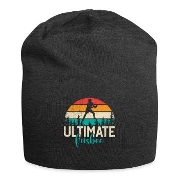 Ultimate Frisbee & Disc Golf Frisbee Design - Jersey Beanie - charcoal grey - Front