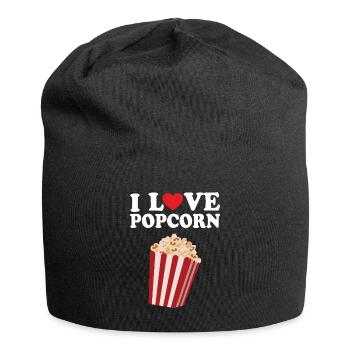 Popcorn - Jersey-Beanie - Schwarz - Vorne