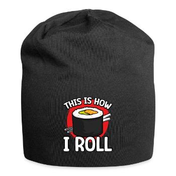 Sushi aesthetic style - Jersey Beanie - black - Front