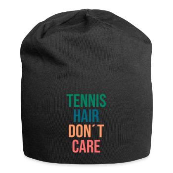 Drôle de citation de tennis Femmes Hommes Joueur de tennis Amant - Bonnet en jersey - noir - Devant