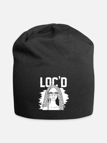 It's The Locs For Me - Afro Hair Black American - Jersey-Beanie - Schwarz