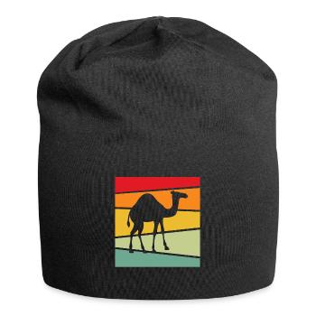 Dromedar Retro - Jersey-Beanie - Schwarz - Vorne