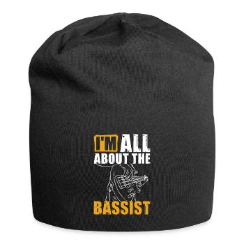 Bass Guitar I'm All About Guitarist Bass Player - Jersey-Beanie - Schwarz - Vorne