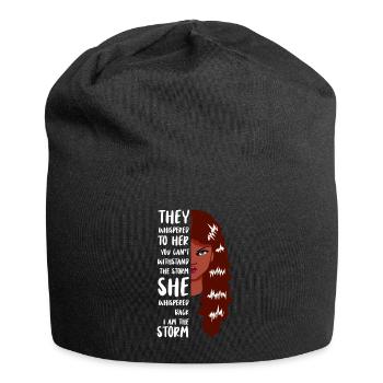 Strong Women Black History African Woman - Jersey Beanie - black - Front