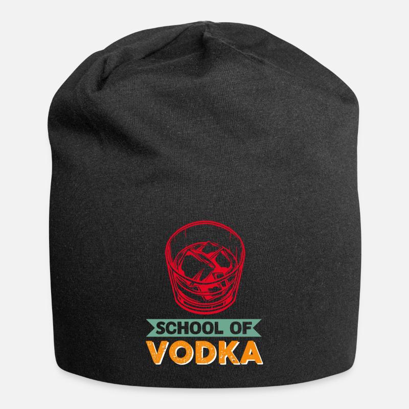 École de vodka - Bonnet en jersey - noir