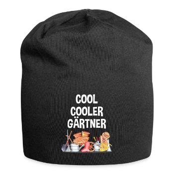 Garten Lustiger Spruch Hobby Gärtner Geschenkidee - Jersey-Beanie - Schwarz - Vorne